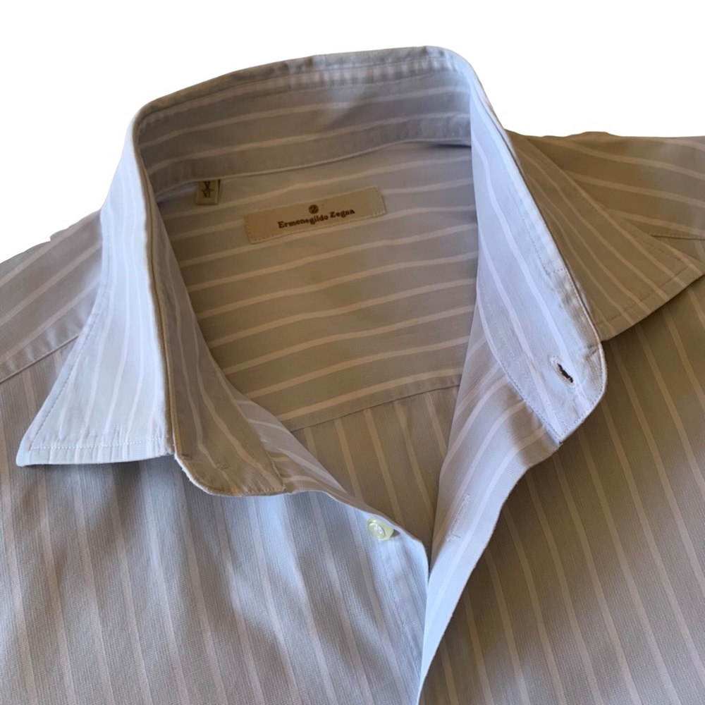 Men’s Ermenegildo Zegna 100% Cotton Long Sleeve Button Down Shirt. - Picture 2 of 9
